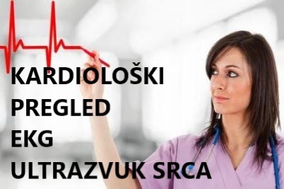 Kardiološki pregled (EKG) sa ultrazvukom srca i izveštaj lekara specijaliste sa preporukom terapije